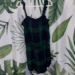 Aerie Plaid Romper